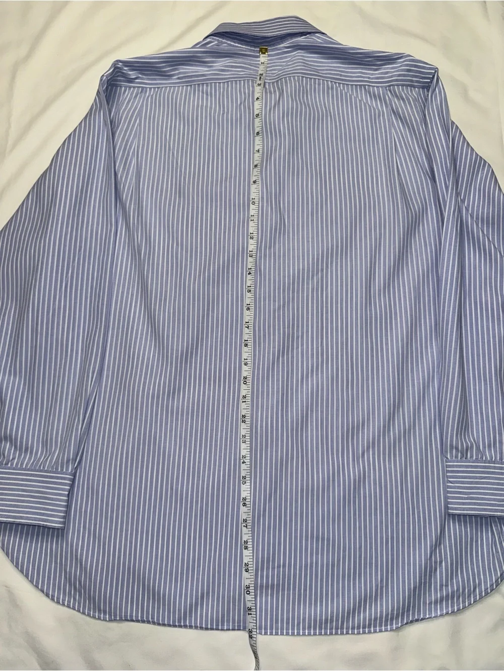 Polo by Ralph Lauren Blue and White Pinstripe Dress Shirt